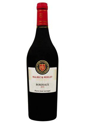 Вино Pierre Jean Larraque Malbec-Merlot 2019 Bordeaux сухе червоне 0.75/6 Франція 15310 фото