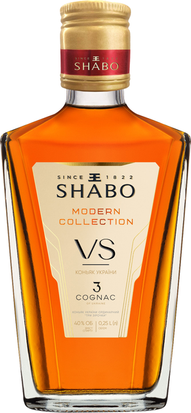 Коньяк України орд &laquo;три зірочки&raquo; ТМ &laquo;SHABO MODERN COLLECTION&raquo; 0,25/24 10924 фото