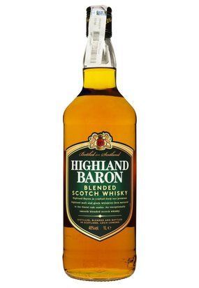 Віскі Highiland Baron Blended Scotch 40% 1л/12 Шотландія 16141 фото