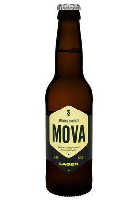 Пиво "Lager MOVA" світле 0.33/12 13995 фото