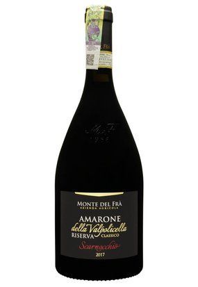 Вино Amarone Della Valpolicella Classico 2017 "Scarnocchio"Monte Del Fra сухе червоне 0.75/6 Італія 15994 фото