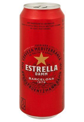 Пиво Estrella Damm Barcelona світле з/б 0,5/24 7233 фото