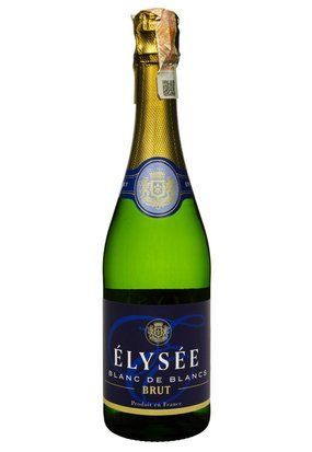 Вино ігристе Elysee Blanc De Blancs Brut сухе біле 0.75/6 Франція 12799 фото