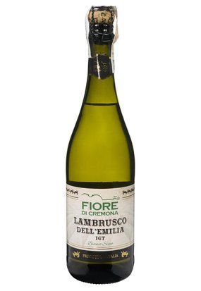 Вино напівігристе Lambrusco Dell`Emilia Fiore di Cremona IGT Bianco Secco сухе біле 0.75л Італія 9295 фото