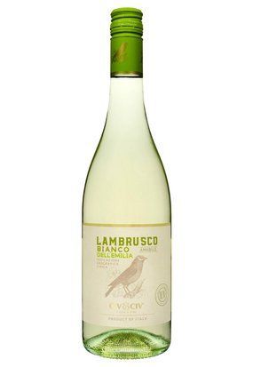 Вино напівігристе Civ&Civ Lambrusco dell'emilia Bianco Amabile напівсолодке біле 0.75/6 Італія 15784 фото