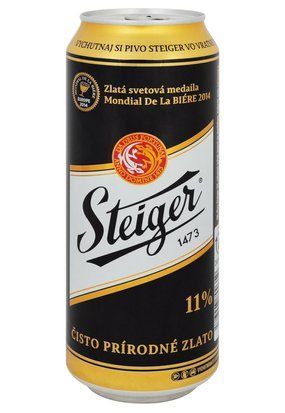 Пиво "Steiger 11%"темне фільтроване з/б 0.5/24 Словакія ПРОМО ЛИСТОПАД 2024 15903 фото
